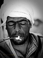 People: Tunisian Bedouins B&W