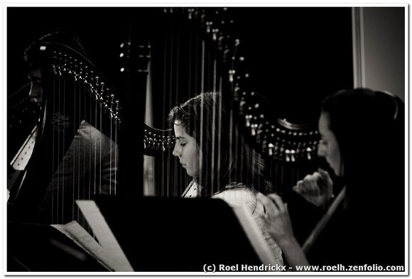 Harp players (two versions)